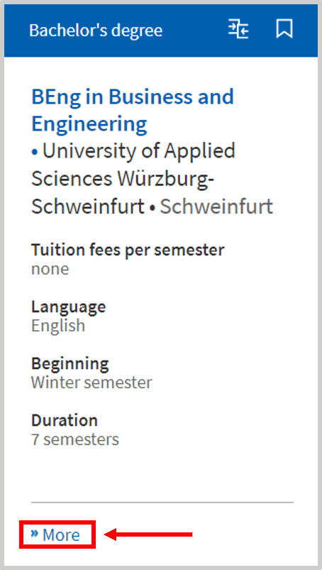 University Program in German