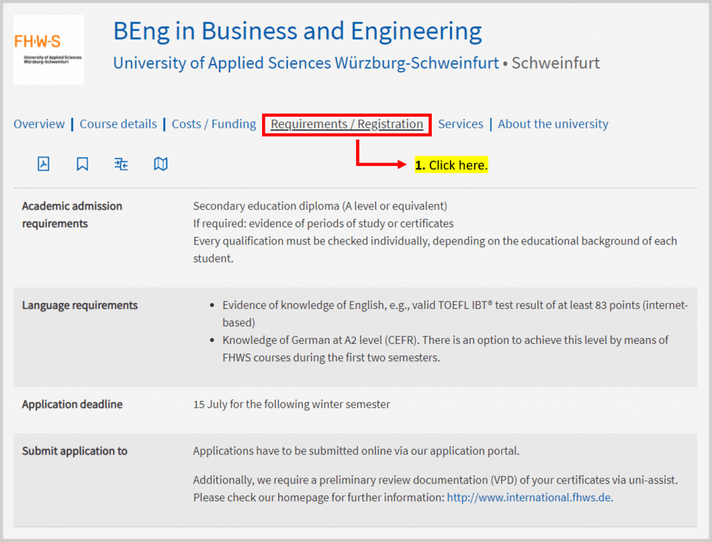 University Program Information