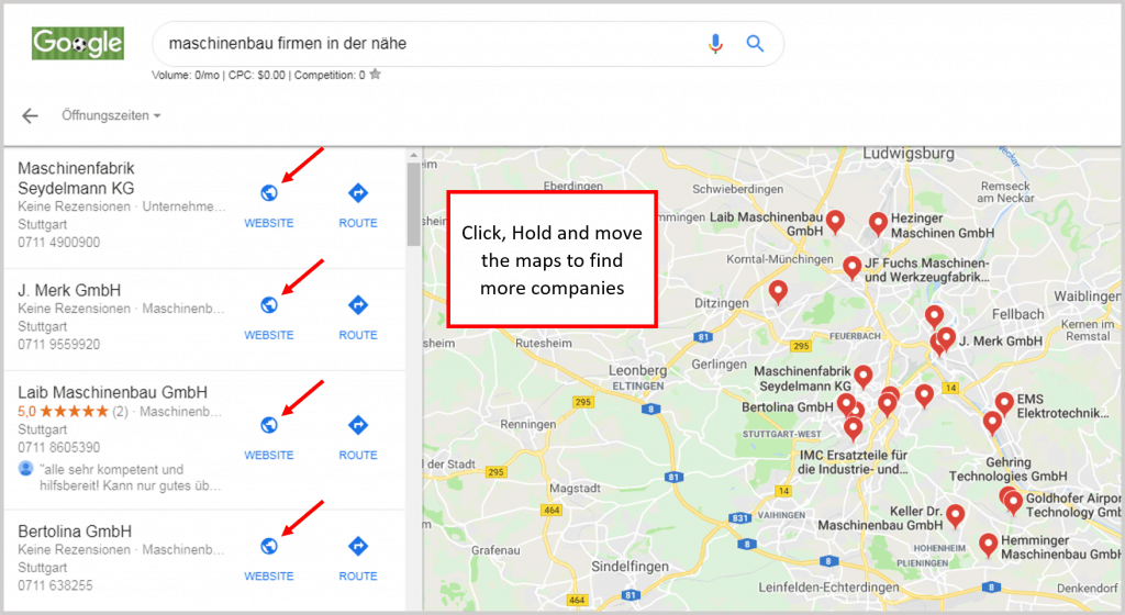 Google near me hack