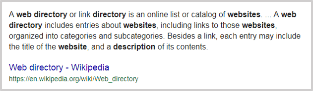 Wikipedia Web Directory